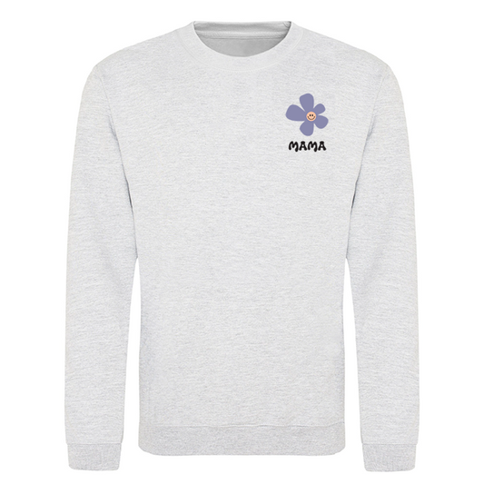 Unisex Adult Sweatshirt - Happy Flower