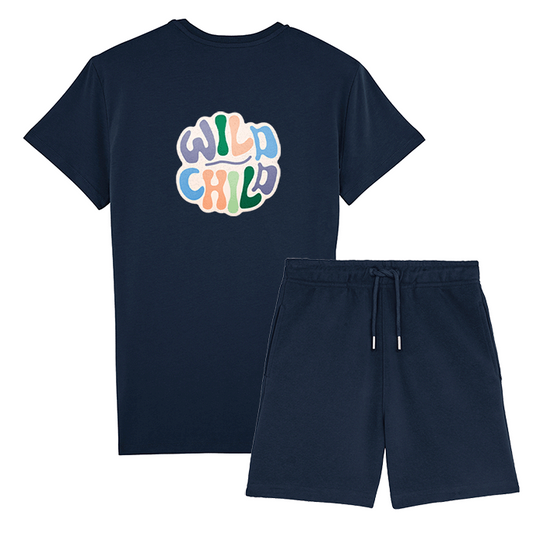 Premium Organic T-Shirt & Shorts Set - Wild Child